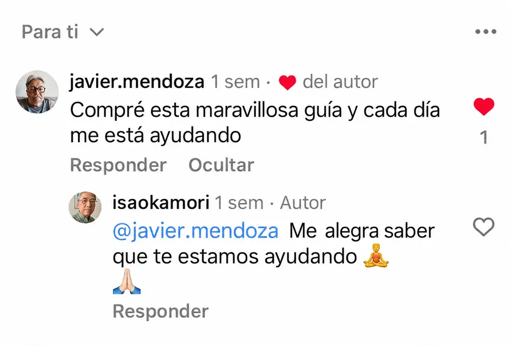 Comentario de Javier sobre Cuerpo Conectado